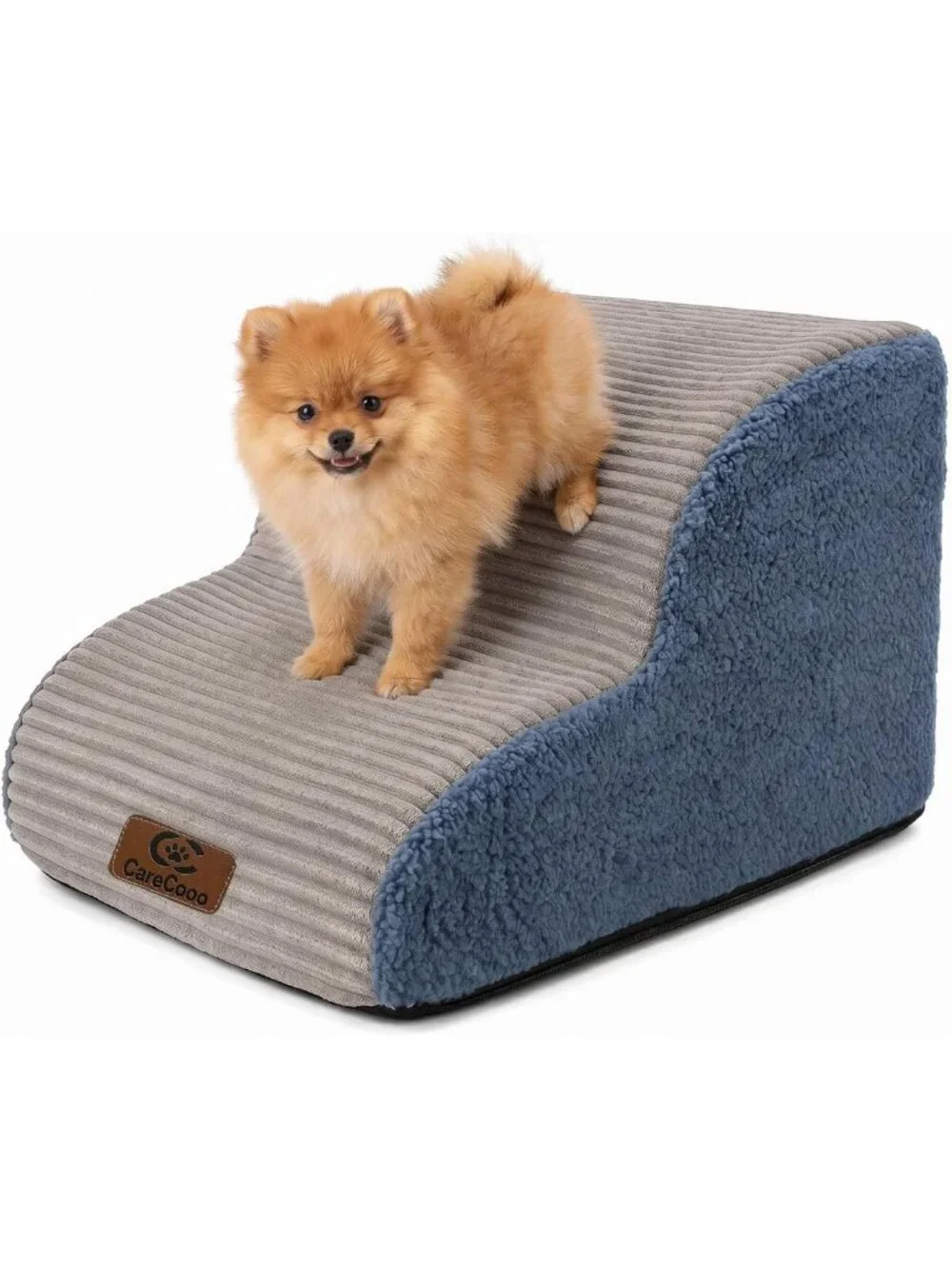Cozy 2-Step Foam Pet Stairs for Bed & Couch, 12